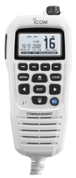 HM-195GW Icom Command Microphone, Fist-Speaker-Mic, White