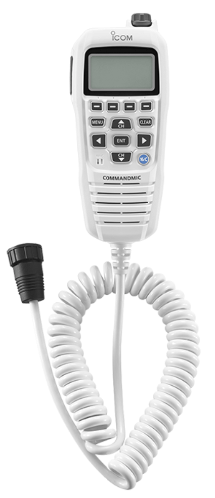 HM-195SW Command Speaker-Mic WHITE HM-195SW Icom Command Microphone, Fist-Speaker-Mic, Super White - Image 1