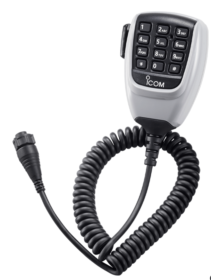 HM-220T Fist-Mic with DTMF HM-220T Icom Hand Microphone, Heavy Duty, DTMF Keypad - Image 1