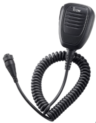 HM-221 Icom Hand Microphone, Fist-Mic with Emergency Buttons