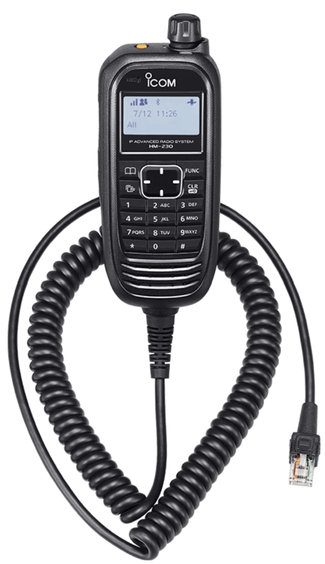 HM-230HB Command Speaker-Mic BLACK HM-230HB Icom Command Microphone, Fist-Speaker-Mic, Black - Image 1