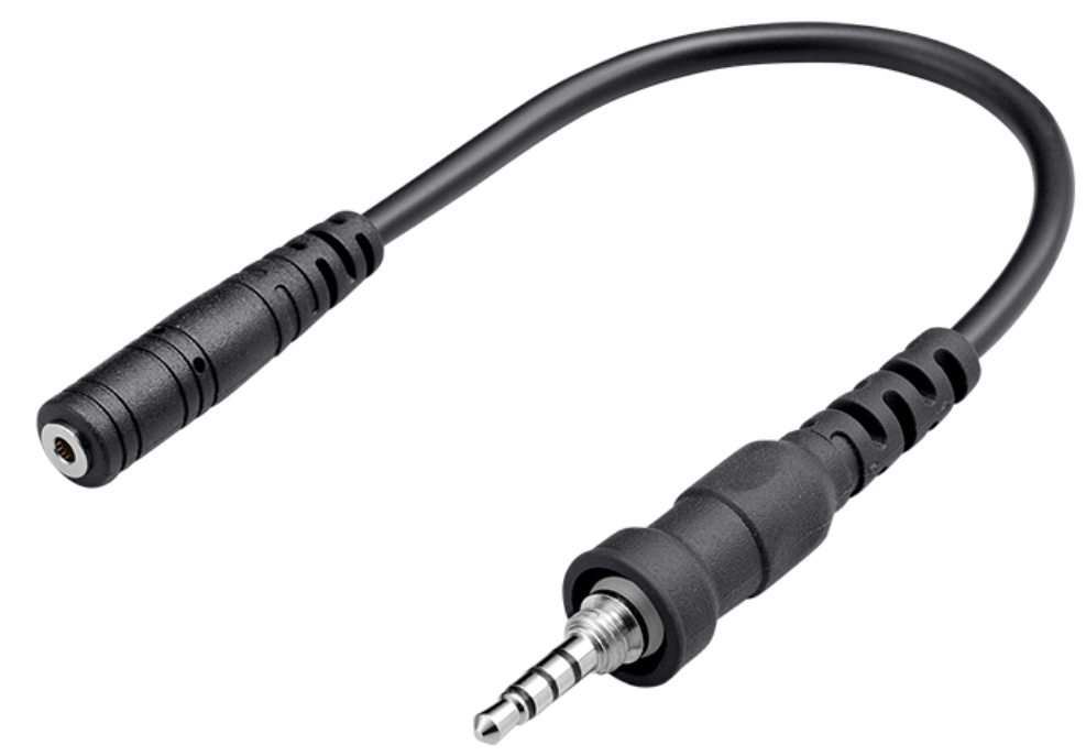 OPC-2133 Audio Plug Adapter for IP110H WLAN Handset OPC-2133 Icom Plug Adapter Cable, 3.5mm Pole to 2.5mm?Jack - Image 1