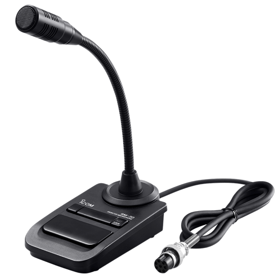 SM-30 Desktop-Mic SM-30 Icom Desktop Microphone, Unidirectional - Image 1