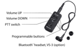 VS-3 Icom Headset Kit, Bluetooth v3.0, with micro-USB Cable - Image 2