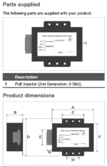 A80811 Flir PoE Injector, for all Joystick Control Unit series - Image 3