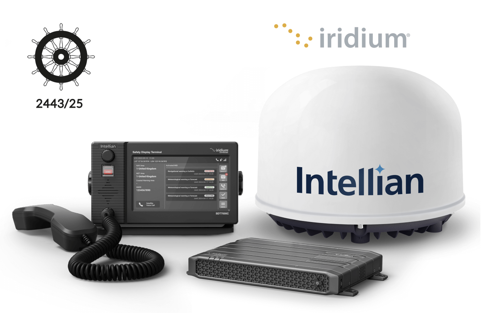 C700M GMDSS Intellian site C1-70-A00S-GMDSS Intellian C700M GMDSS Iridium Certus System, 25m cable - Image 1