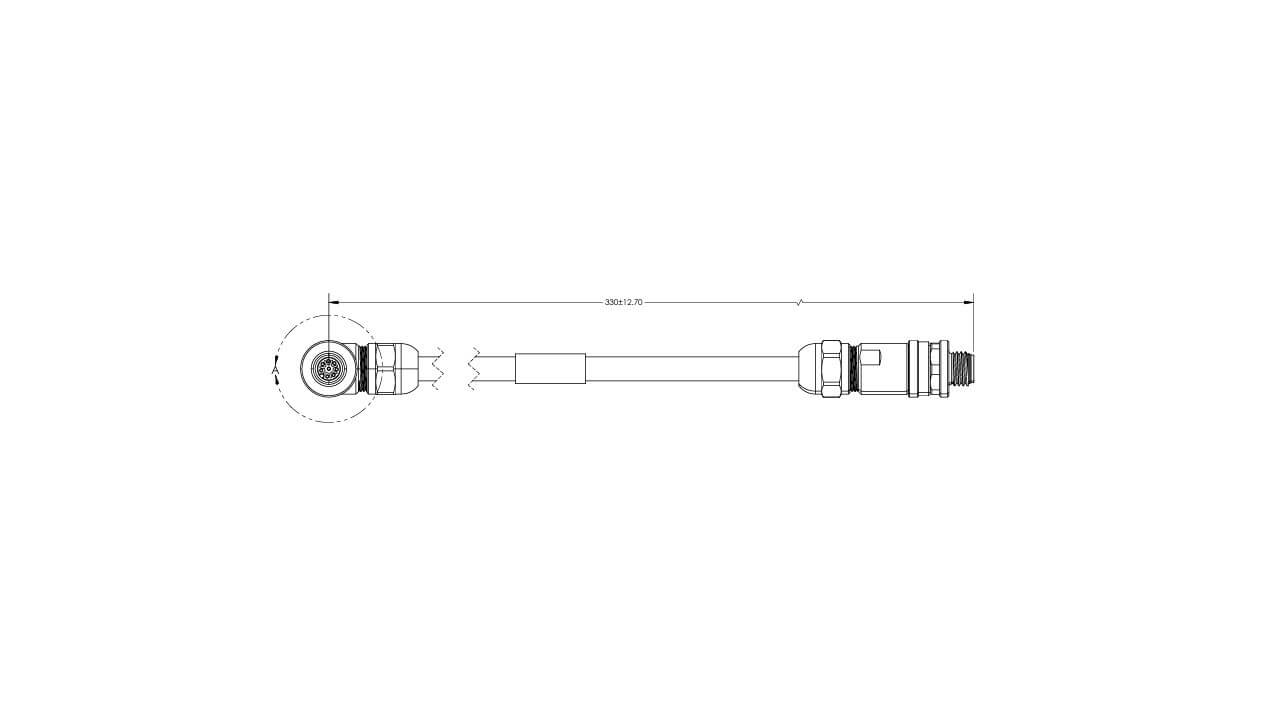 ACCU8-00093-0 Cable U8ACC-00093-0 Kymeta W44 Cable, 3W17, KRCM M&C for U8 Terminals - Image 1