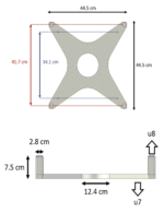 U8ACC-00004-0 Kymeta Universal Mount Kit for upgrading U7 to U8 Terminals - Image 3