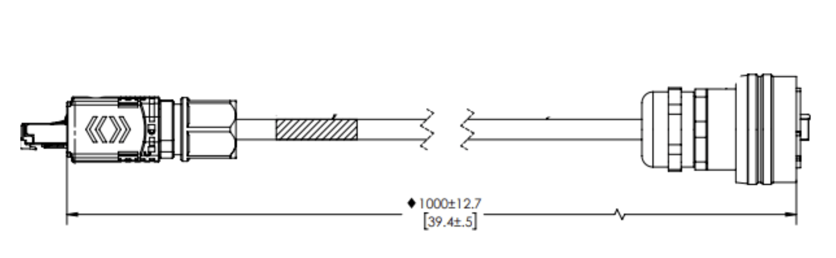 ACCU8_00038-0_Cable Data for u8 U8ACC-00038-0 Kymeta W38 Data Cable, MRZR to RJF6MB for U8 Terminals, 1.0m - Image 1