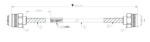 U8ACC-00092-0 Kymeta 3W22 Jumper Cable, RF Coax for U8 Terminals, 500mm