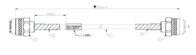 U8ACC-00092-0 Kymeta 3W22 Jumper Cable, RF Coax for U8 Terminals, 500mm