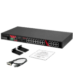 LMP-2804G-4XS-24-T Antaira Industrial Managed Gigabit Ethernet PoE+ Switch, EOT -40° to 75˚C - Image 2