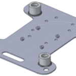 OW6019 Intellian OneWeb Mount Adapter Plate, compatible with OW6017, for Pedestal and Pole/Mast (Land)