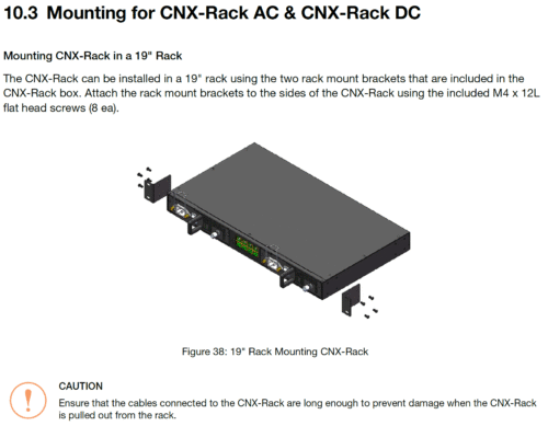 Cnx Rack OW6036 Intellian OneWeb Rack Mount Kit, 2U style 19in for CNX-RACK ...