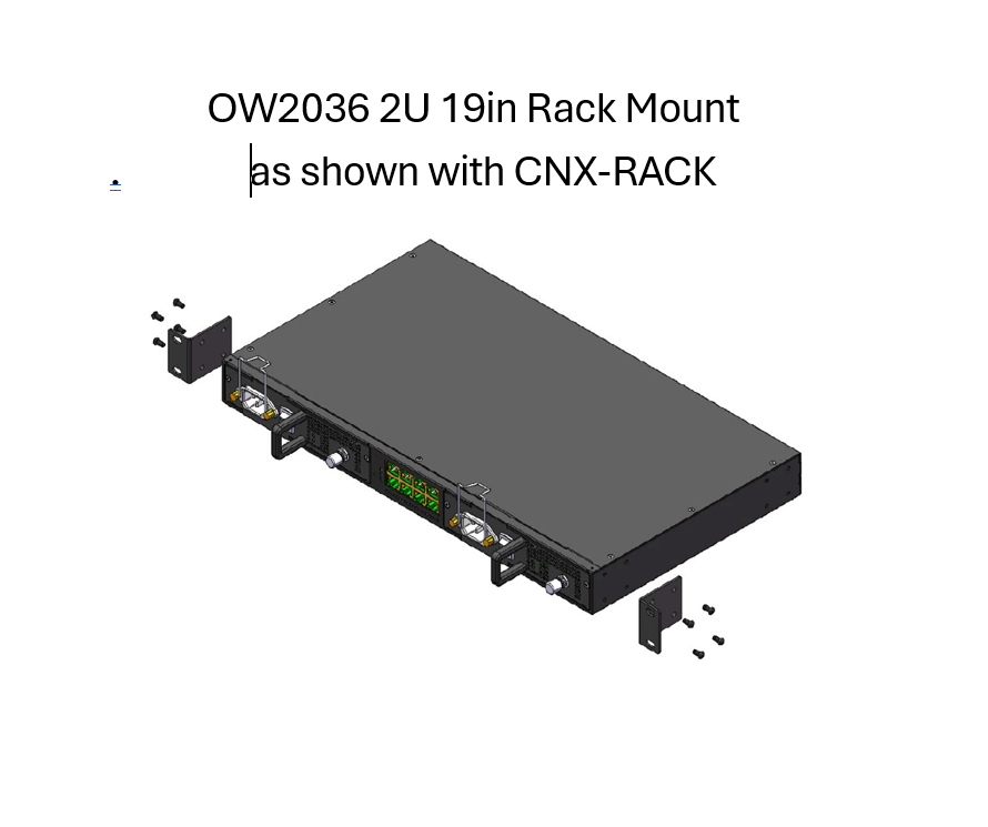 OW6036 Rack Mount 2U style_3 OW6036 Intellian OneWeb Rack Mount Kit, 2U style 19in for CNX-RACK - Image 1