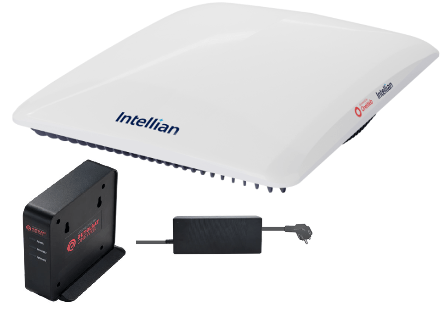 CNX-BB_with COMPACT and AC 250W PS-OW10HF-CNX-BB-250A Intellian OneWeb OW10HL Flat Panel, Compact with CNX-BB and 250W AC PSA (Land) - Image 1