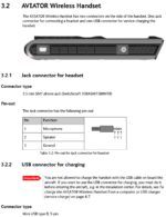 405624B-THW Thrane Cobham Aviator TT-5624B Wireless Handset, White - Image 3